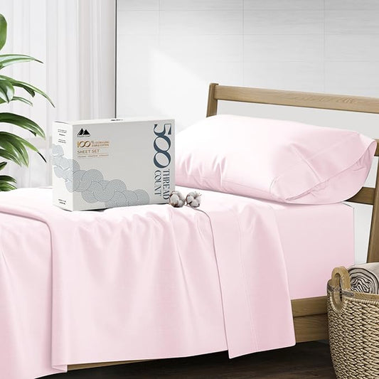Mayfair Linen 500 Thread Count Twin Cotton Sheets by MayfairLinen