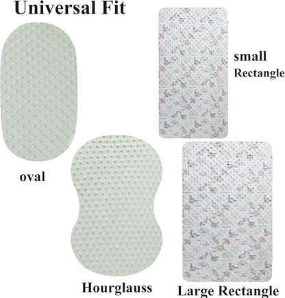 Dot Bassinet Sheet Set 2 Pack Stretch Fitted Cradle Sheets, Ultra Soft - Image 7