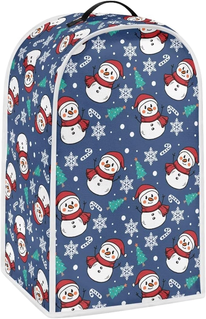 Talayituse Snowman Snowflake Tree Candy Print Blender Cover Christmas Decor - Image 2