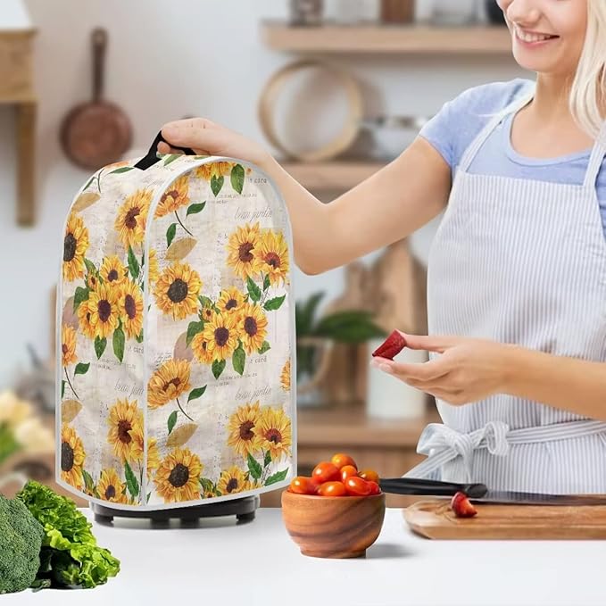 Sunflower Post Design Blender Covers Kitchen Appliance Dustproof Cover - Image 2