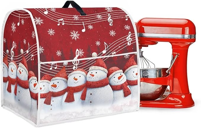 Christmas Stand Mixer Cover 6-8 Quart Kitchen Mixer Cover Snowman Food - Image 3