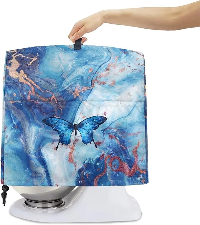 Blue Marble and Butterfly Mixer Covers Stand Mixer Dustproof Cover Compatible - Image 4