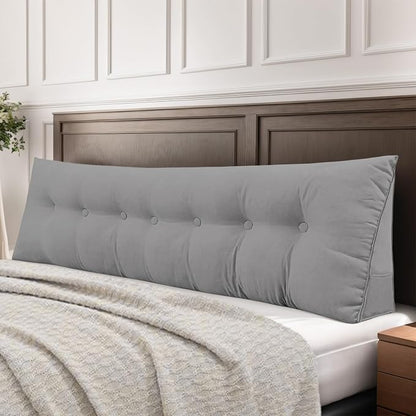 Headboard Pillow King, Large Triangular Wedge Headboard Pillow by DANGHOOGYFurnitureCushions