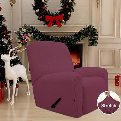 Easy-Going Recliner Stretch Sofa Slipcover Sofa Cover 4-Pieces Furniture - Image 2