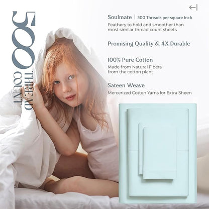 Mayfair Linen 100% Cotton Bed Sheets Queen Set - Image 6