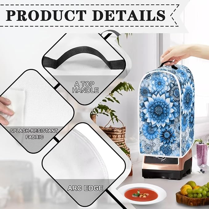 Boho Mandala Floral Coffee Maker Appliance Covers Washable Dust Cover Toaster - Image 3