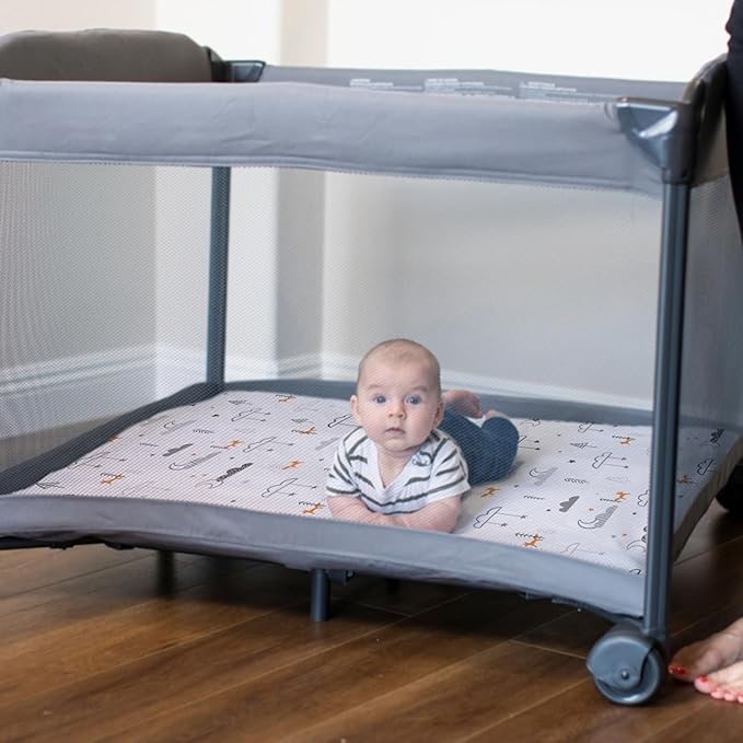 Pack n Play Sheets, BROLEX 2 Pack Mini Crib Sheets, Stretchy Portable Fitted - Image 4