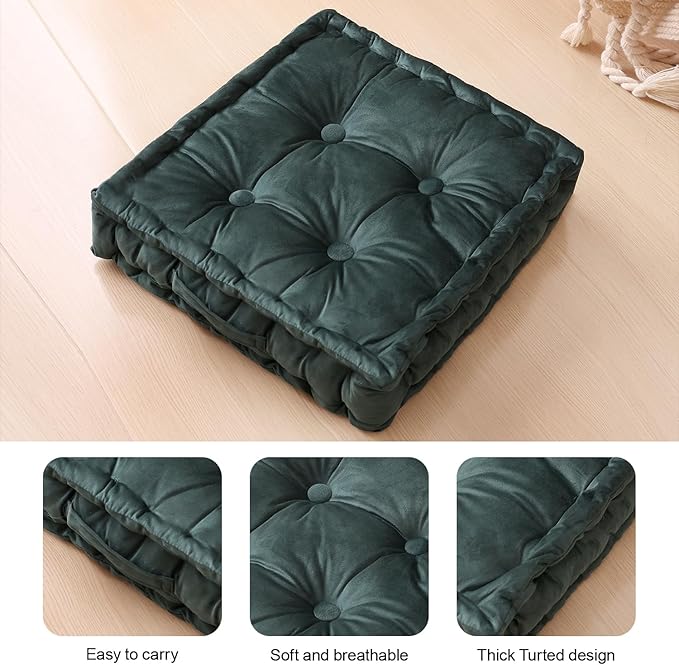 Square Floor Pillows, Large Floor Cushion - Image 2