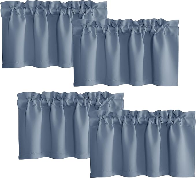 NICETOWN 4 Panels Farmhouse Kitchen Valance by NICETOWN