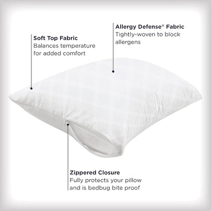 Set of 2 Standard/Queen AllerEase Pillow Protectors - Image 2
