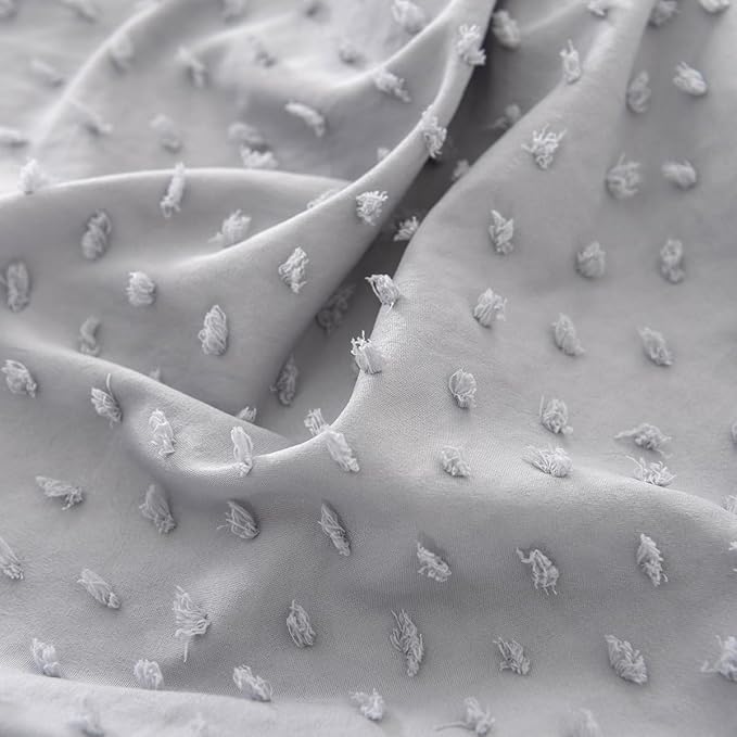 Tufted Dot Bed Skirt Full Size Ruffled Bed Skirt - Image 4