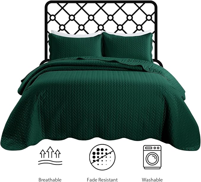 IR Imperial Rooms 8 Pack California King Quilt Bedding Set - Image 8