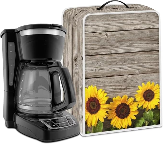 Mumeson Sunflower Print Coffee Maker Cover Blender Dust Cover Juice Machine by Mumeson