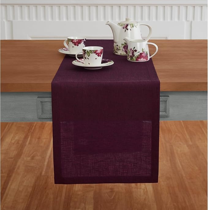 Solino Home Linen Small Table Runner 36 Inches - Image 2