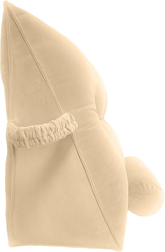 Triangular Reading Bed Rest Pillow Large Bolster Cushion Headboard Backrest - Image 3