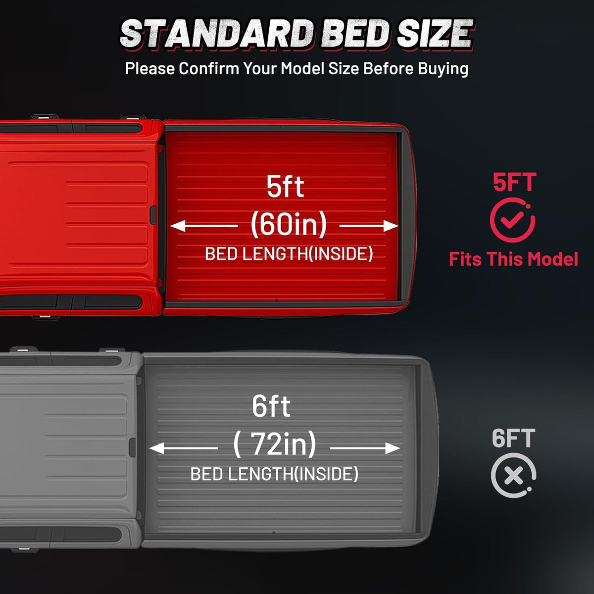 bdfhyk tri-fold truck bed tonneau cover for nissan, close-up detail