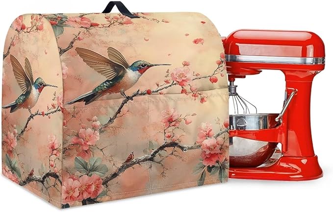 Hummingbird with Flower Mixer Covers Washable Stand Mixer Dust Cover Fit by Unknown