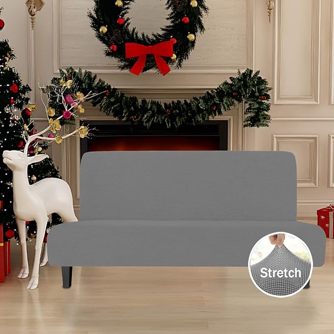Easy-Going Stretch Futon Slipcover Armless Sofa Cover Furniture Protector - Image 2