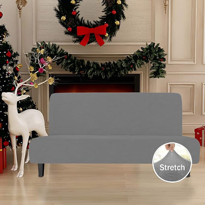 Easy-Going Stretch Futon Slipcover Armless Sofa Cover Furniture Protector - Image 2