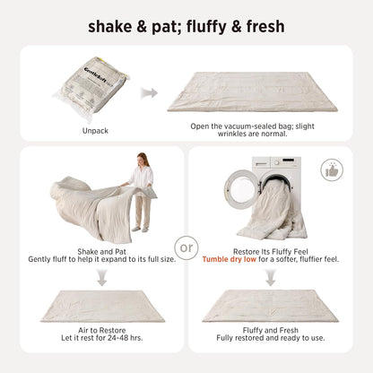 bedsure king comforter set prewashed soft bedding set showing dimensions