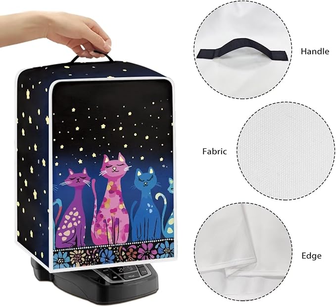 Coffee Maker Cover Dust Cover, Art Washable Dustproof Mixer Protector - Image 5