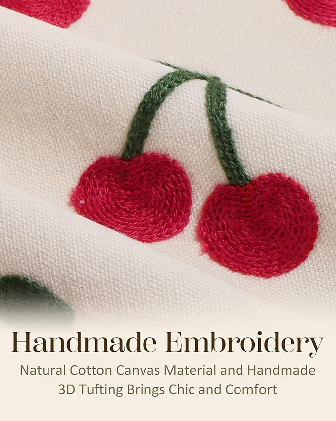 Embroidered Throw Pillow Covers 18x18 Inch - Image 2
