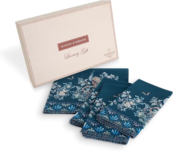 Maison d' Hermine Napkin 100% Combed Cotton Premium 20"x20" Decorative Washable by MaisondHermine