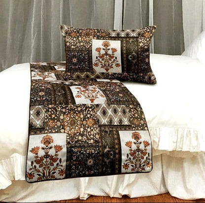 The HomeCentric King/Queen/Twin Brown Decorative Full 68"x18" Bed Runner - Image 6
