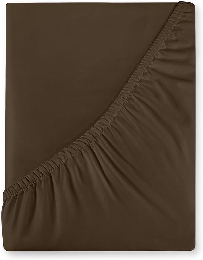 Royale Linens 400 Thread Count 100% American Grown Cotton Fitted Sheet Full Size by ROYALELINENS