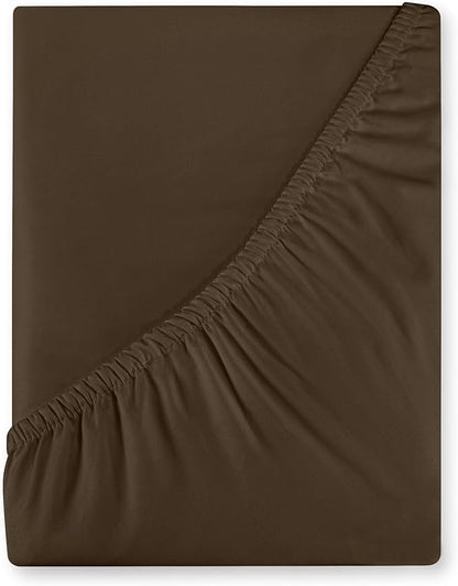 Royale Linens 400 Thread Count 100% American Grown Cotton Fitted Sheet Full Size by ROYALELINENS