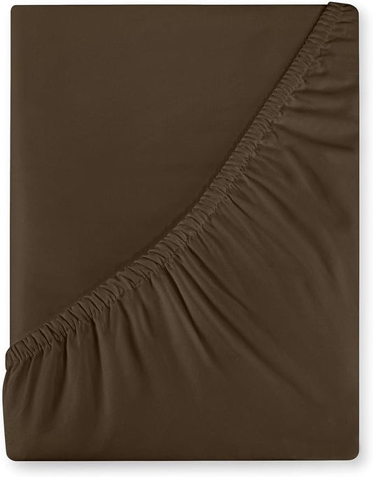 Royale Linens 400 Thread Count 100% American Grown Cotton Fitted Sheet Full Size by ROYALELINENS