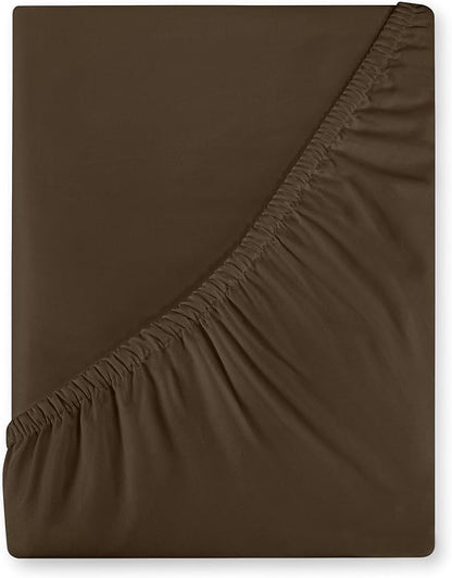 Royale Linens 400 Thread Count 100% American Grown Cotton Fitted Sheet Twin Size by ROYALELINENS