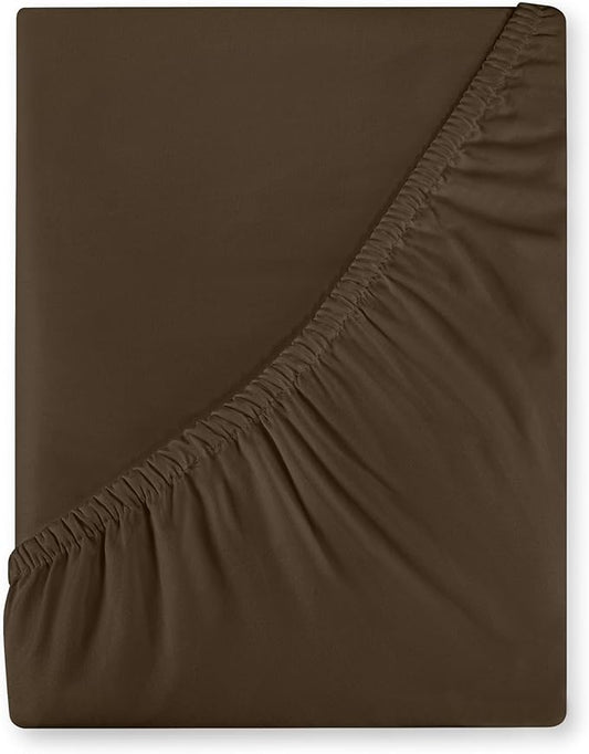 Royale Linens 400 Thread Count 100% American Grown Cotton Fitted Sheet Twin Size by ROYALELINENS