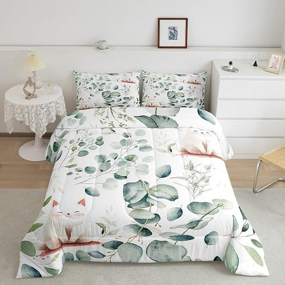 Erosebridal Kawaii Cat Bedding King Size - Image 2