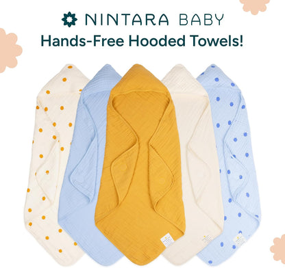 hands-free hooded towel – 100% organic muslin cotton, view 9