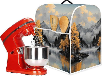 Mixer Dust Cover for 6-8 Qt Stand Mixer, Cloth Cover - Image 5