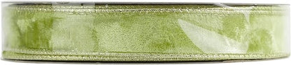 MEEDEE Moss Green and Gold Velvet Ribbon - Image 9