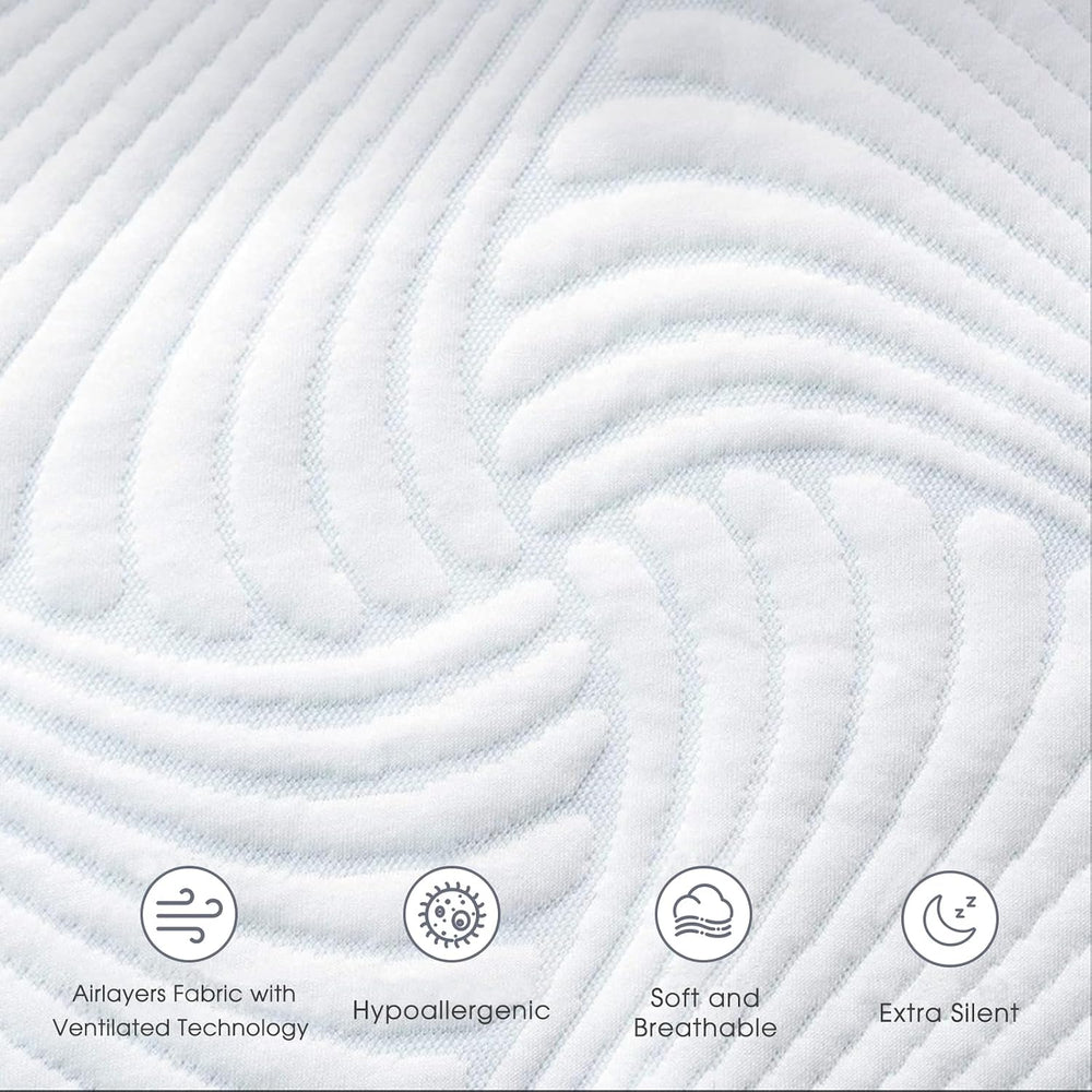 Heated Mattress Pad King, 3D Air Fabric, Preheat & Memory for Cold Winter