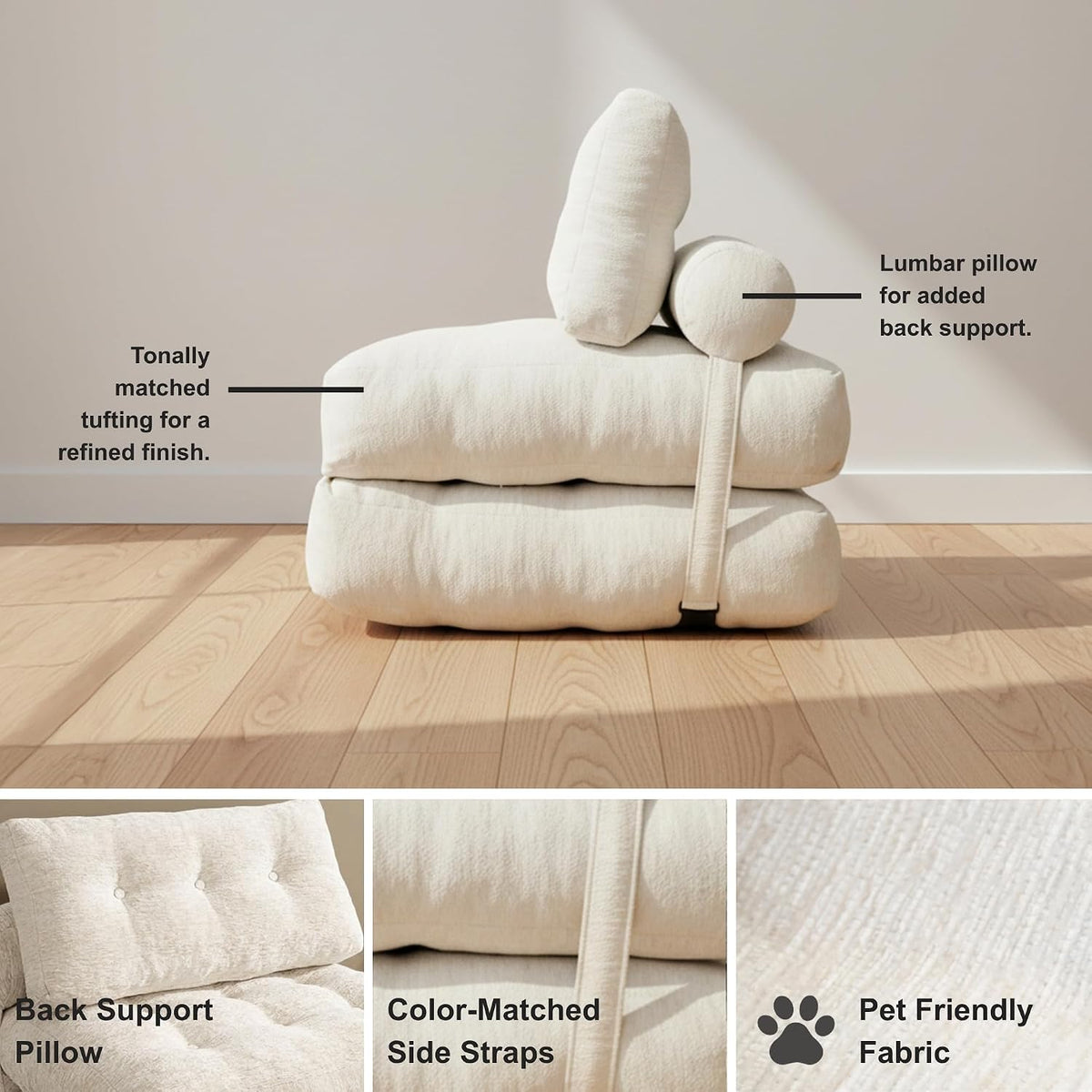 · redearth · boneless folding sofa bed floor on a desk or shelf