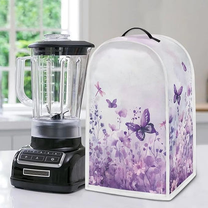 Talayituse Butterfly Dragonfly Flower Print Blender Dust Cover, Fingerprint - Image 5