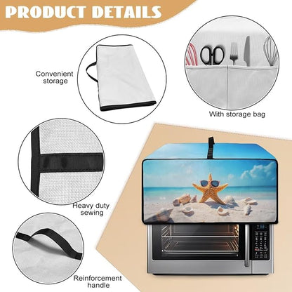 Dust Cover for Microwave Oven Heavy Duty Microwave Oven Cloth Cover - Image 6