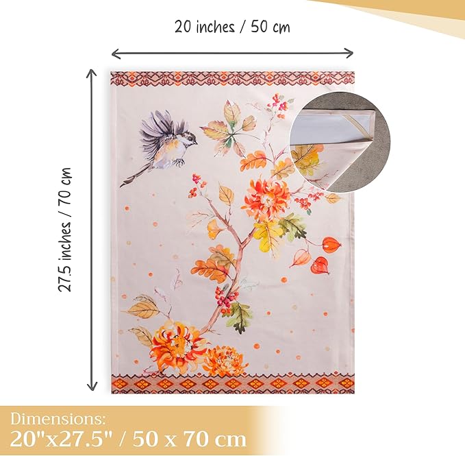 Maison d' Hermine Kitchen Towels Set of 3 100% Cotton 20" x 27.5" Reusable - Image 4