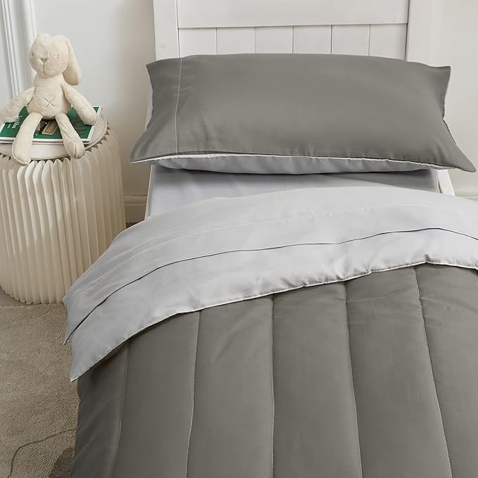 UOZZI BEDDING 4 Pieces Toddler Bedding Set Ultra Soft and Breathable Toddler - Image 9