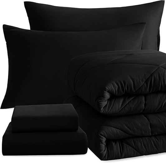 NTBAY Twin Comforter Set with Sheets, 5 Pieces Soft and Breathable Twin Bedding by NTBAY