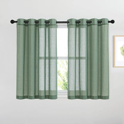 NICETOWN Semi Sheer Short Curtains by NICETOWN