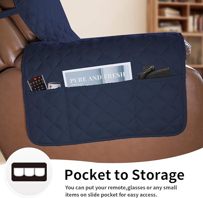 Easy-Going Oversized Recliner Cover Reversible Couch Cover Sofa Cover - Image 3