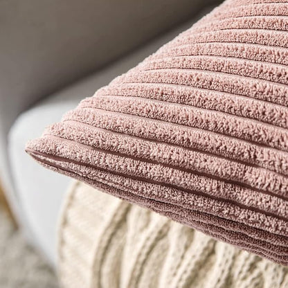 MIULEE Pack of 2 Pillow Covers Soft Soild Decorative Throw Pillow Covers Set - Image 2