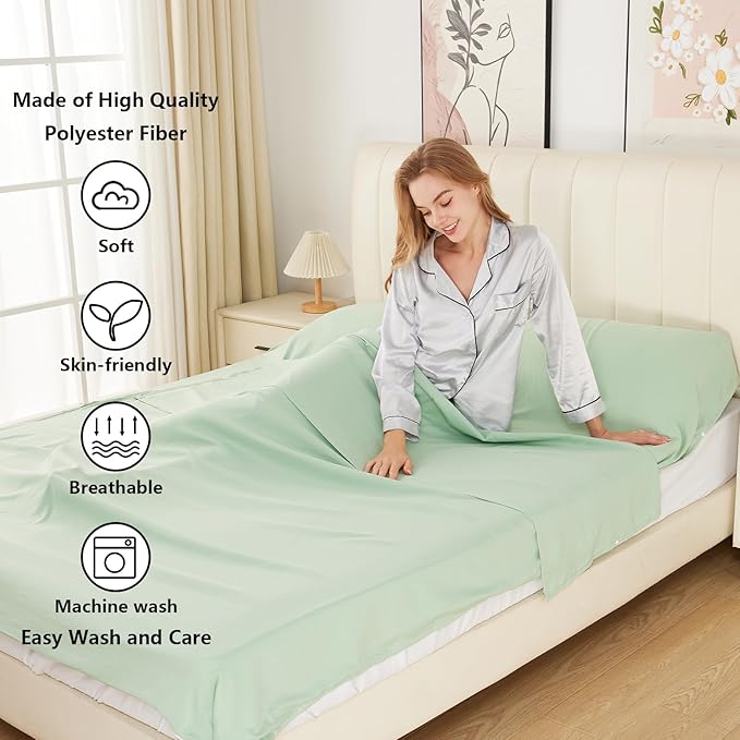 Sleeping Bag Liner Camping Adult Sleep Sack Lightweight Travel Sheet - Image 3