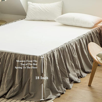 BISELINA French Linen Bed Skirt - Image 4