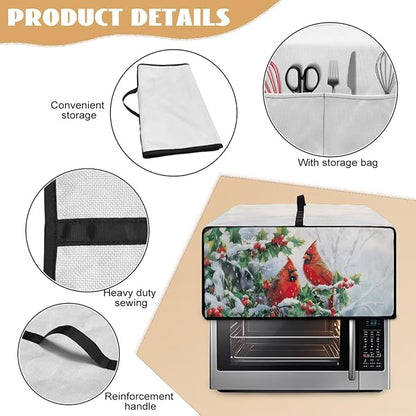 Christmas Microwave Oven Cover Air Fryer Toaster Oven Dust Cover - Image 5